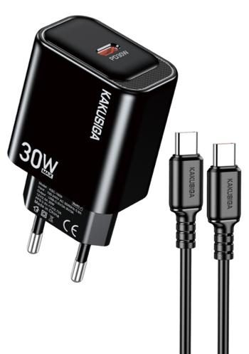 KAKUSIGA KSC-1660 PD 30W Private Model Charger Kit (EU) Type-C to Lightning