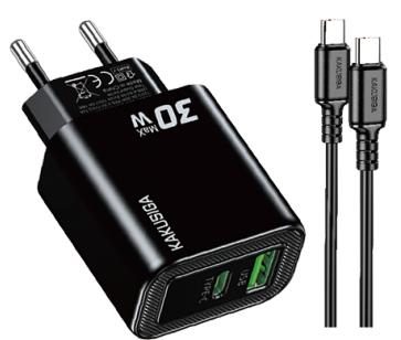 KAKUSIGA KSC-2214 PD30W + QC3.0 Charger Set (EU) Type-C toLightning