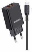 KAKUSIGA KSC-788 dual port smart charger set (EU)(Lightning)