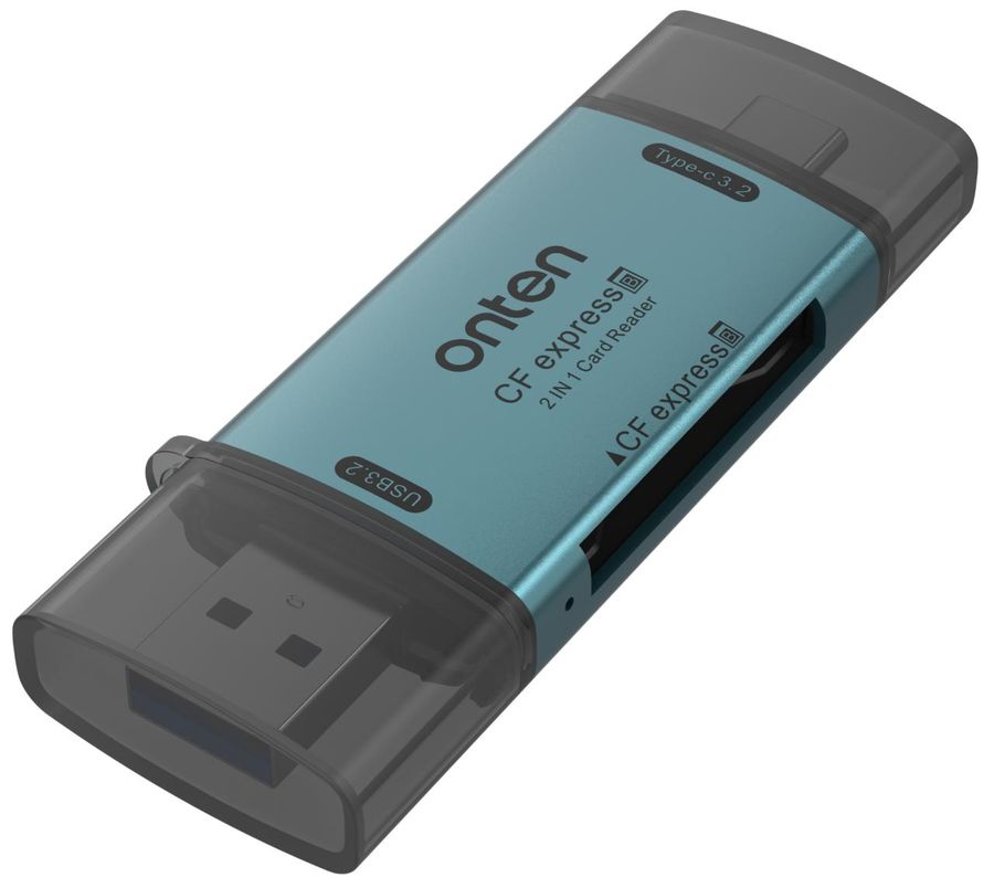 ONTEN OTN-CR633 2-in-1 USB-A/C (10G ) CFexpress TypeB Card Reader
