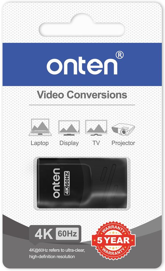 ONTEN OTN-DP82D DP 4k60hz Female to Female Adapter High Speed DP extension connector DisplayPort V1.2