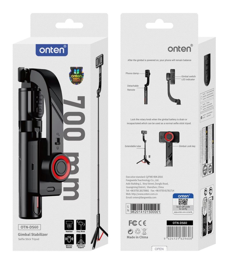 ONTEN OTN-DS60 tripod selfie stick (0.69M) (Aluminum)
