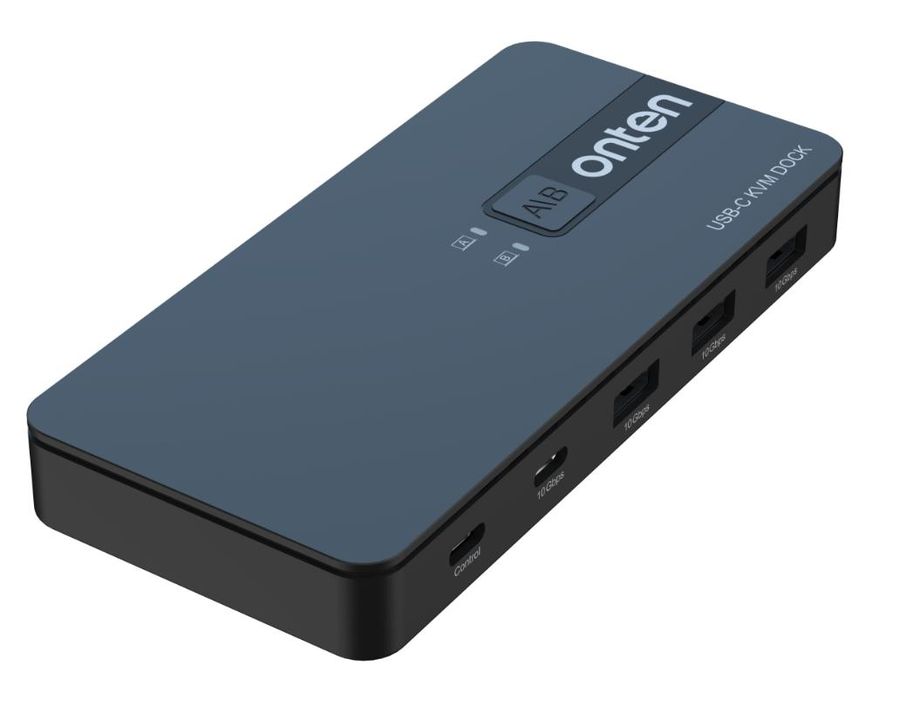 ONTEN OTN-KVM200 2 Computers Share 4 USB 3.2 GEN 2 Ports , (USB- A*3+USB-C*1) USB Switcher Selector for PC Laptop 2