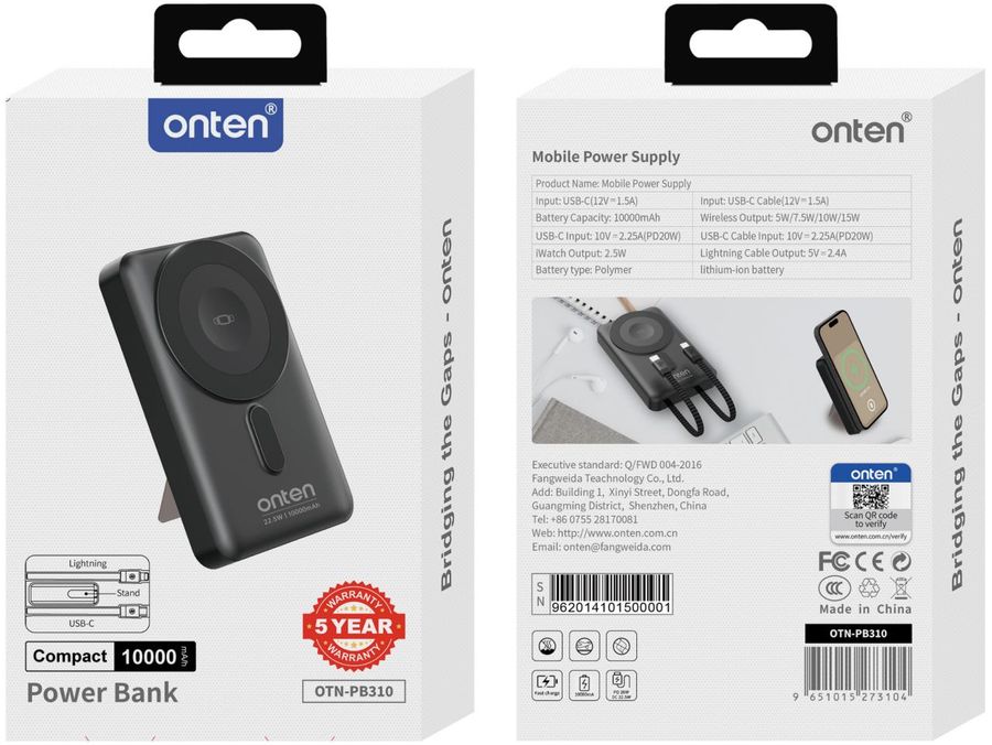 ONTEN OTN-PB310 Mobile Power Supply