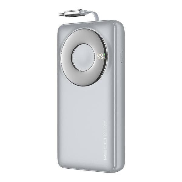RECCI RPB-P72 65W Retractable Cable Power BANK 22.5W+PD 20W