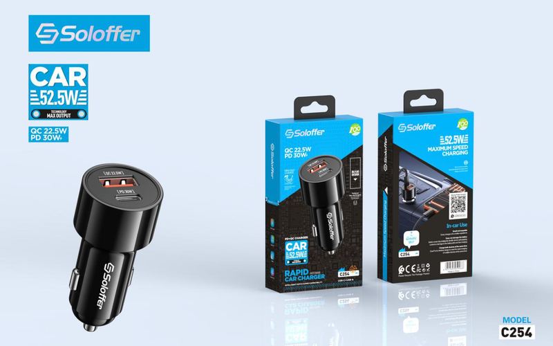 SOLOFFER C254 C-C Car charger
