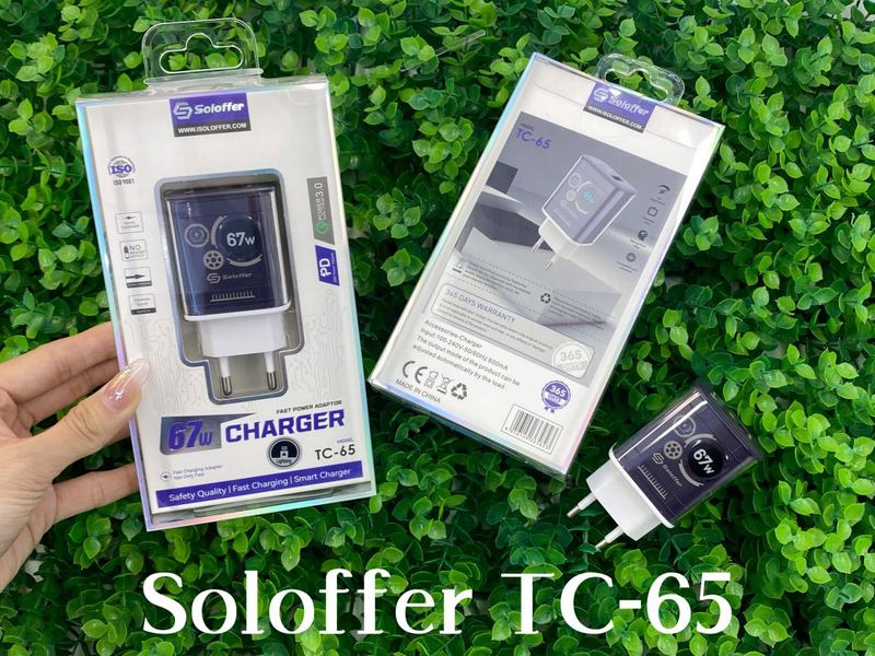 SOLOFFER TC 65 TYPEC Wall charger