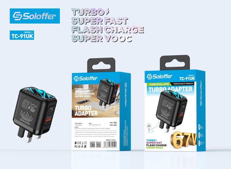 SOLOFFER TC-91 ADPTER Wall charger