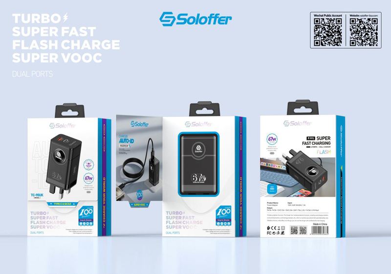 SOLOFFER TC90 C-LIGHTNING Wall charger