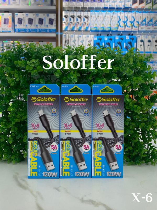 SOLOFFER X-6 V8 USB data cable