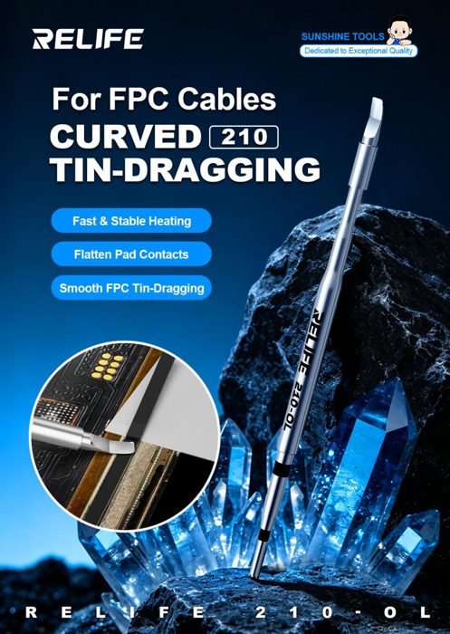 RELIFE 210-OL Curved Soldering Iron Tip