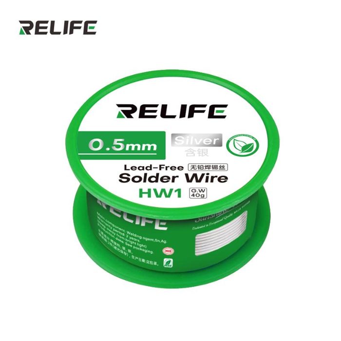 RELIFE HW1 Lead-free solder wire 0.5MM/40G