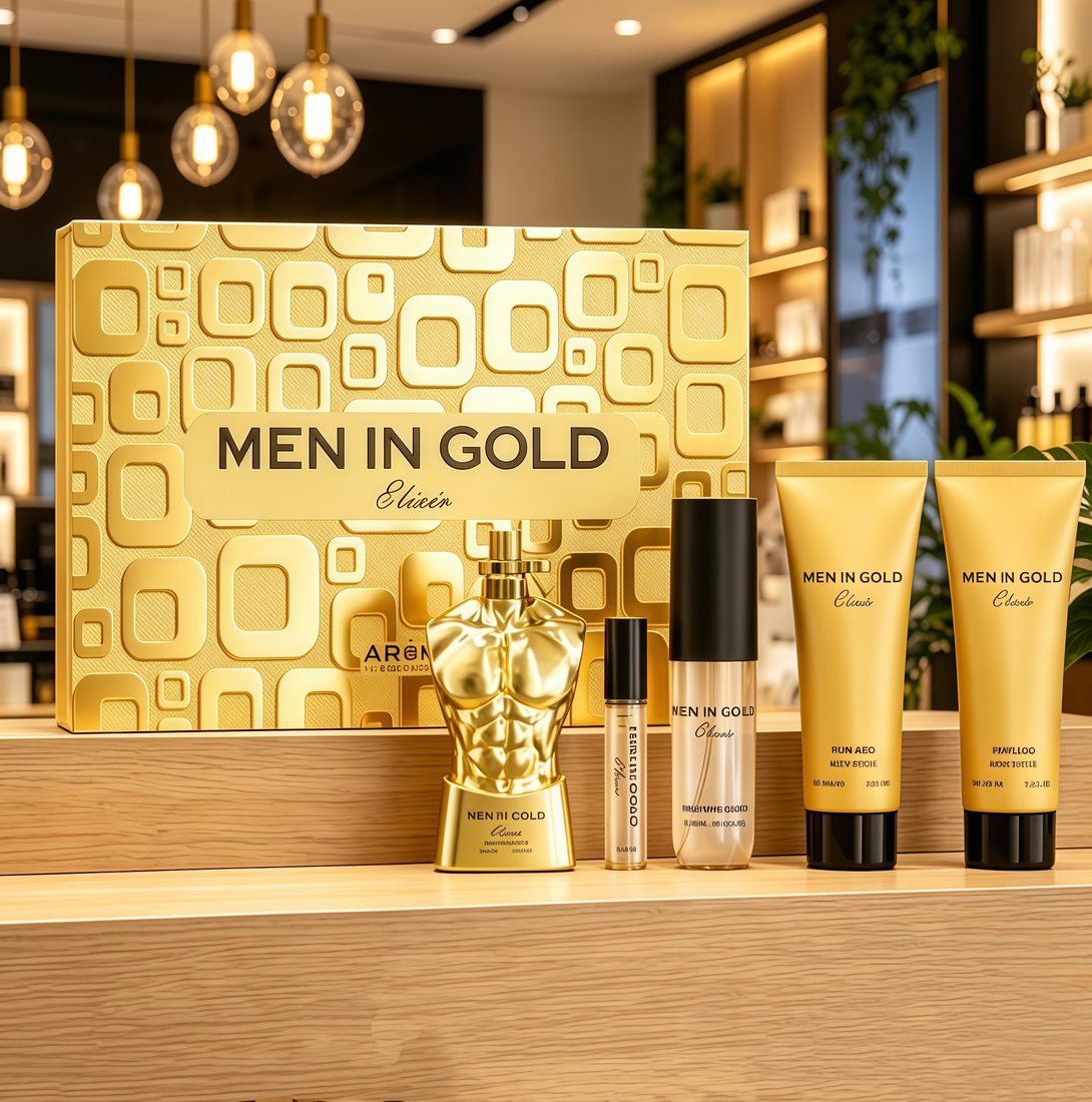 AROMA SELECTION MEN IN GOLD ELIXIR 5PC SET
