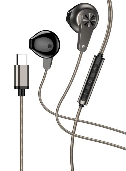 KAKUSIGA KSC-1324 Type-C metal universal digital earphone with mic