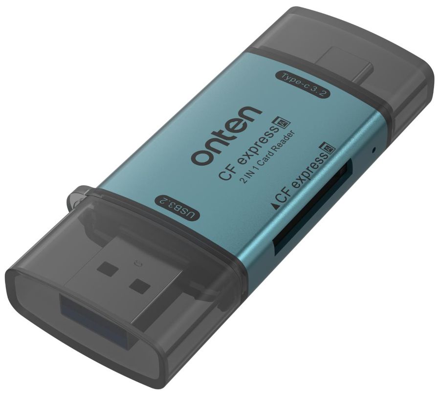 ONTEN OTN-CR632 2-in-1 USB-A/C (10G ) CFexpress TypeA Card Reader