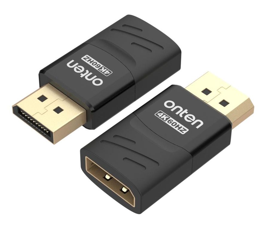 ONTEN OTN-DP81D DP 4k60hz Male to Female Adapter High Speed DP extension connector DisplayPort V1.2